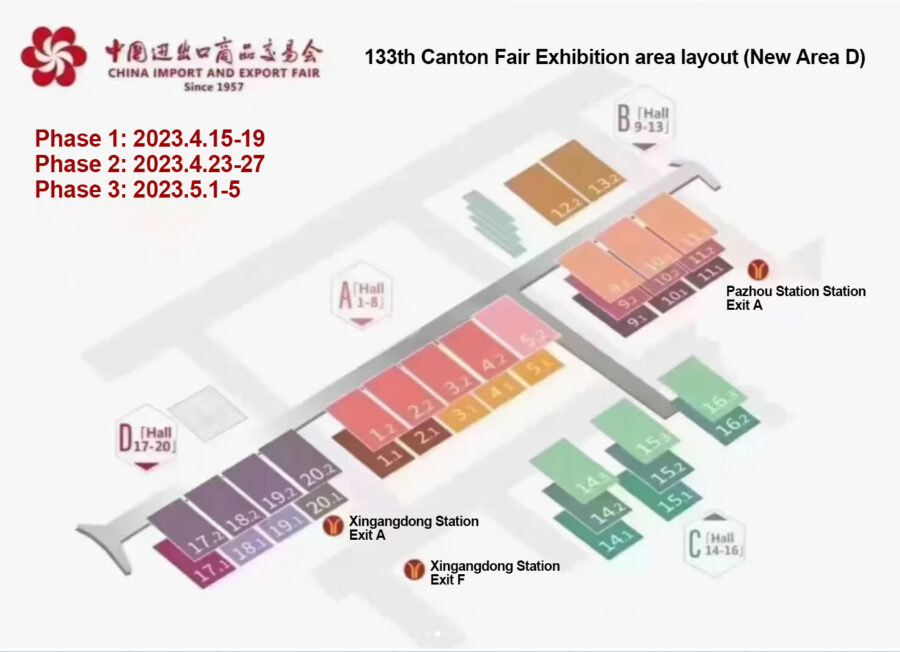 Canton Fair Exhibition Area Layout 900x652 